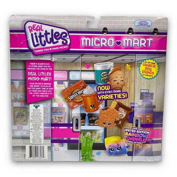 Lot of 4 Shopkins Real Littles Micro Mart Mega Pack Series 14 Miniature Food New - Picture 6 of 8